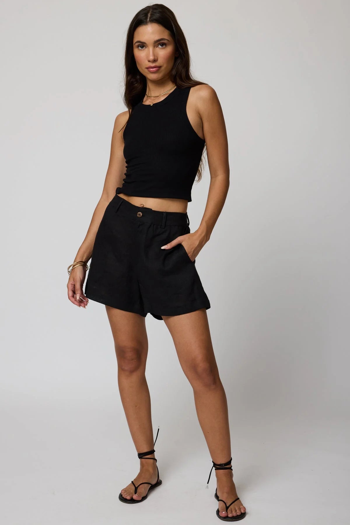 Stillwater THE CLASSIC LINEN SHORT Black