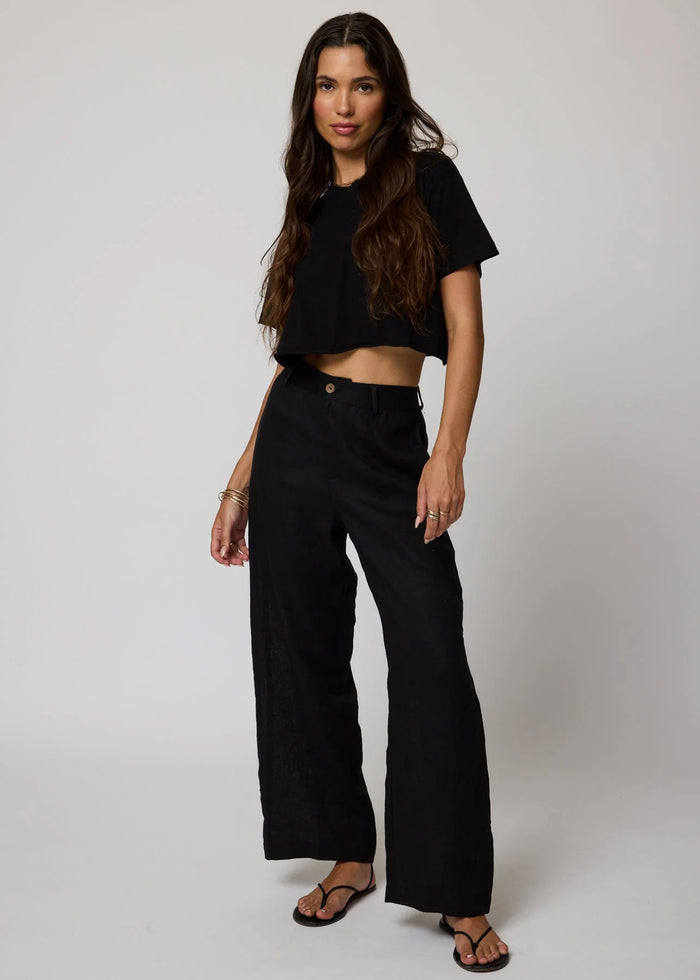 Stillwater THE SERIOUSLY PERFECT LINEN PANTS Black or White