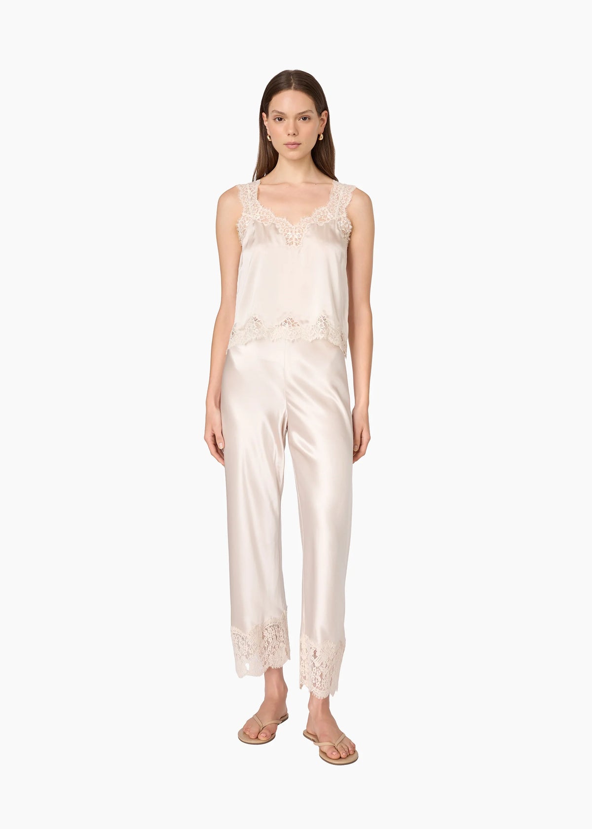 Cami Nyc Tony Silk Camisole Oat Buttery Soft Silk