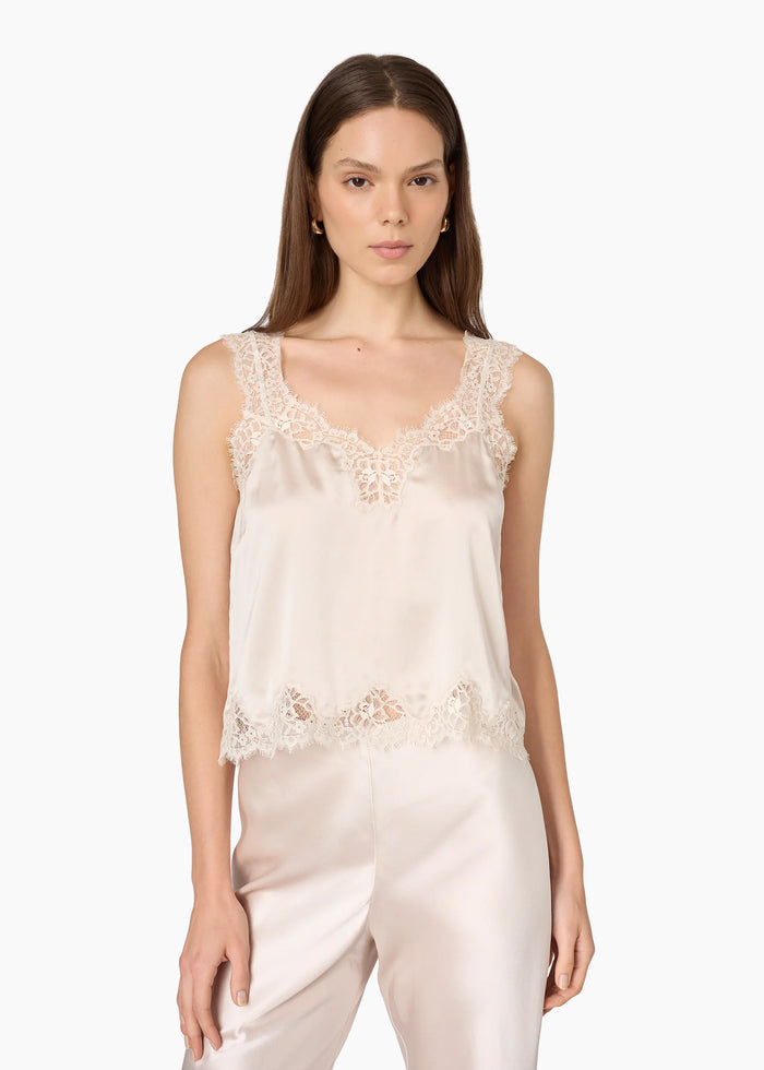 Cami Nyc Tony Silk Camisole Oat Buttery Soft Silk