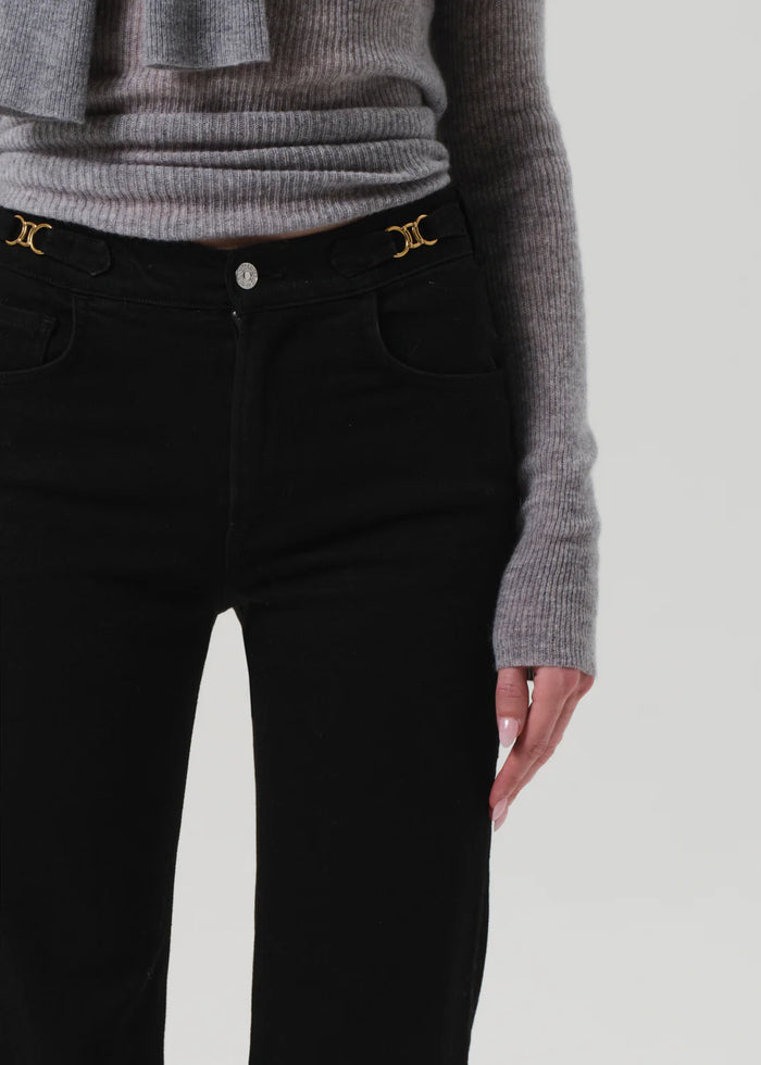 Citizens of Humanity Kimberly Flare With Horsebit In Rich Black