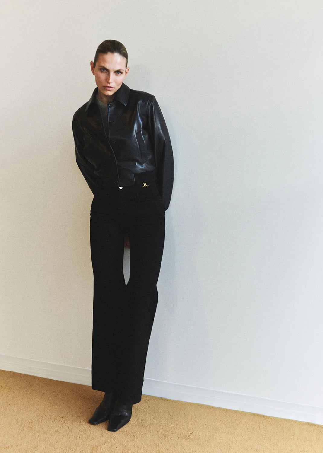 Citizens of Humanity Kimberly Flare With Horsebit In Rich Black