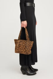 SPRWMN LEOPARD PONY HAIR RAI BAG