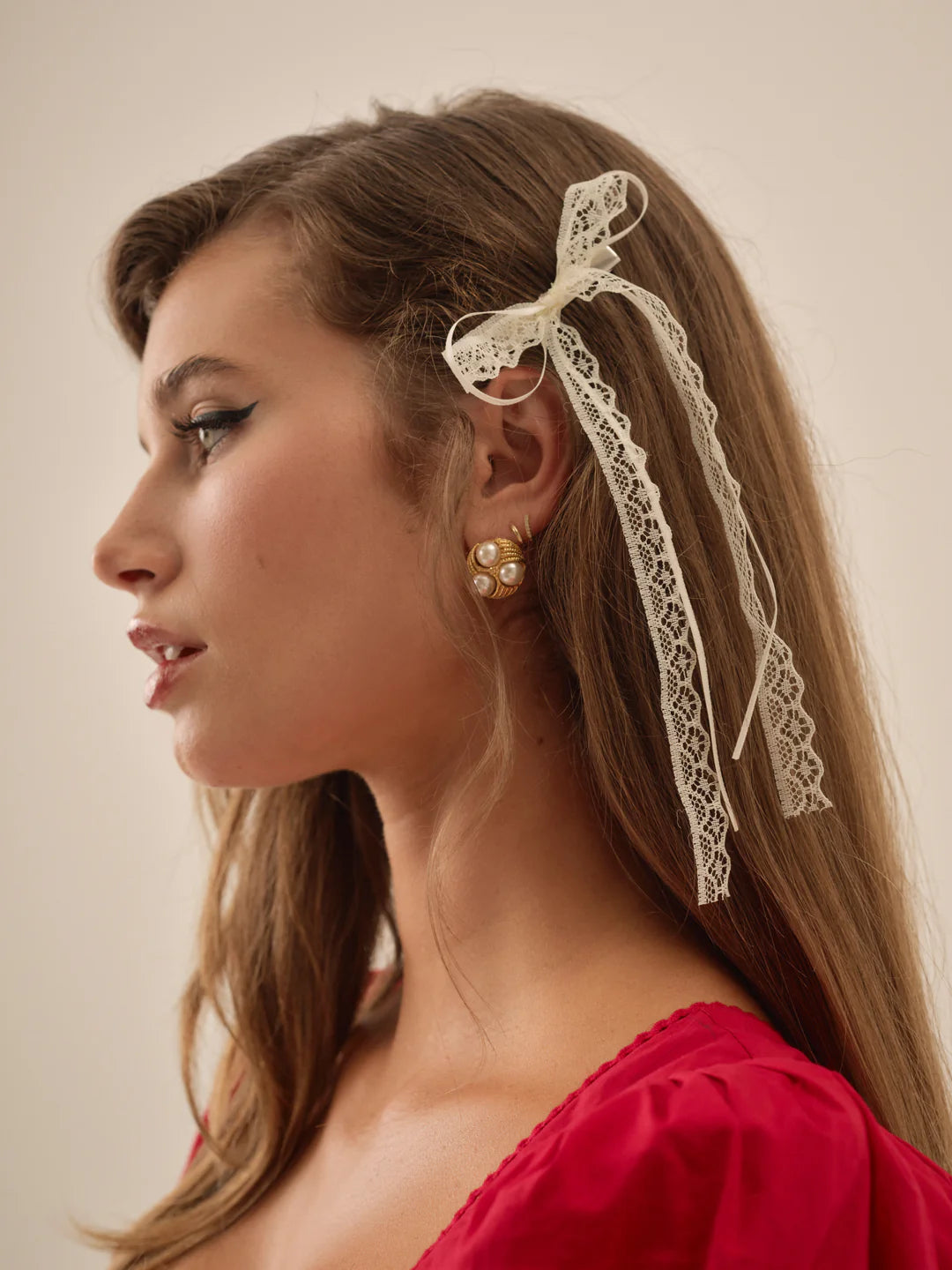 For Love & Lemons Doily Lace Hair Bow