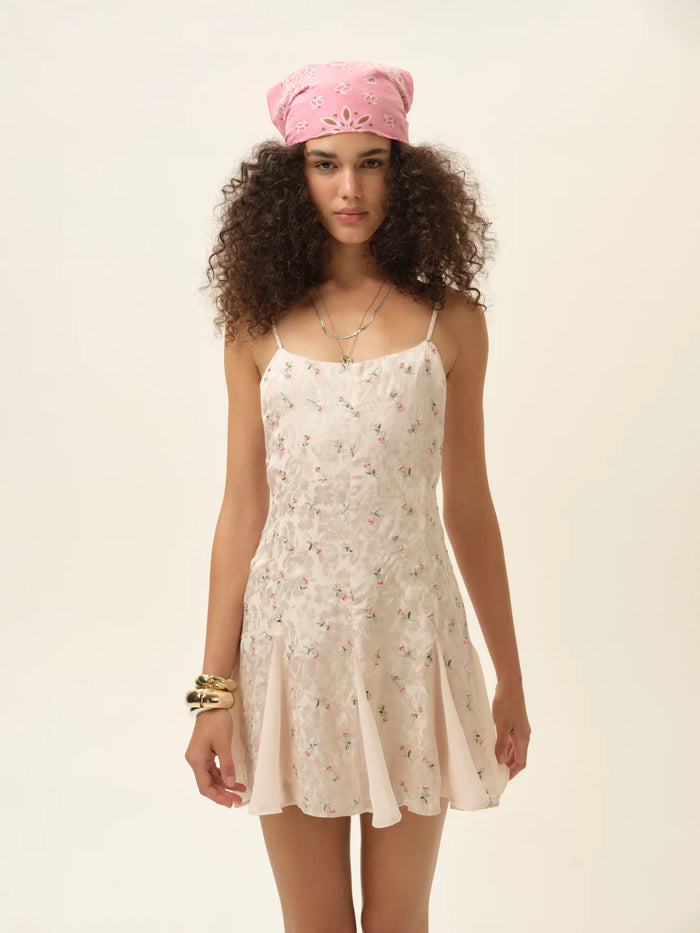 For Love & Lemons Fallen Floral Mini Dress - Pink