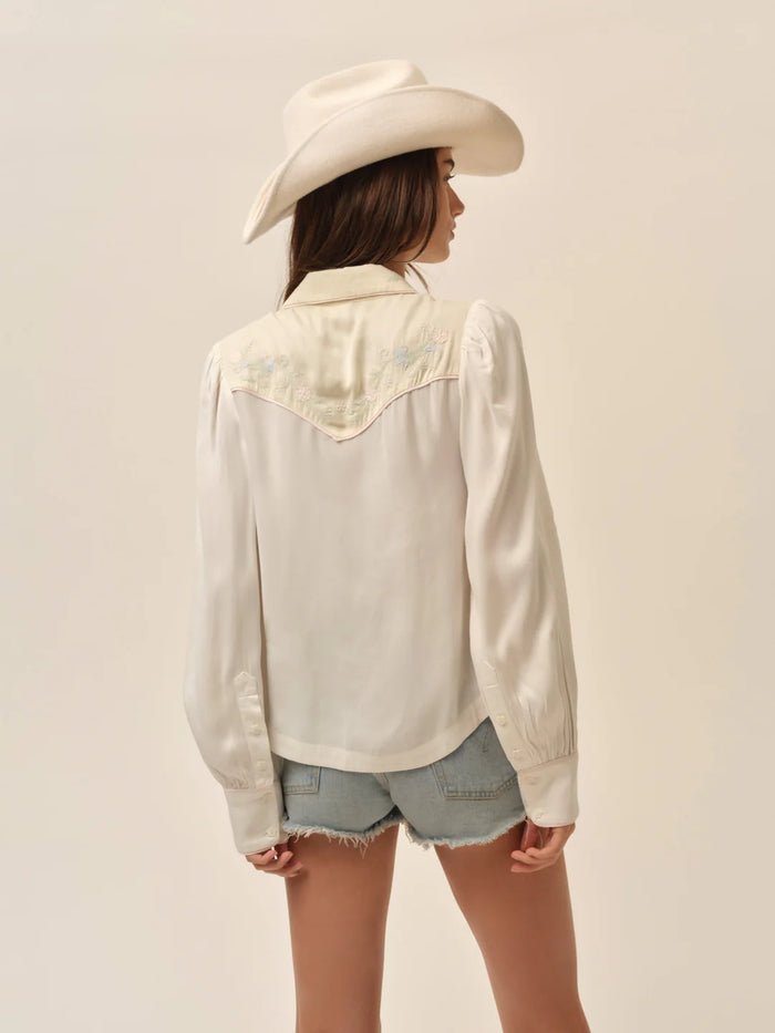 For Love & Lemons Debbie Button Up Top