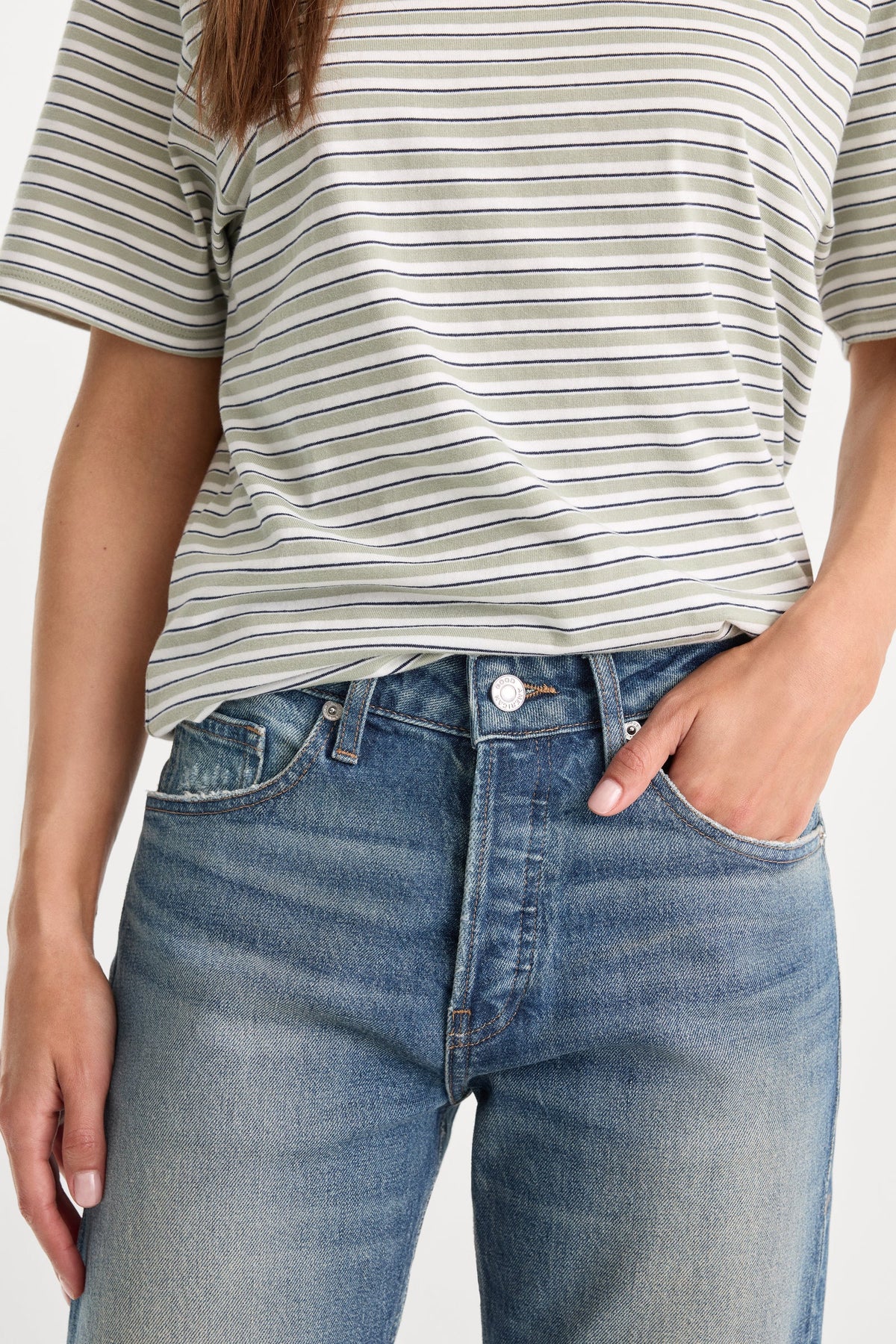 Good American vintage straight jeans Indigo 1282