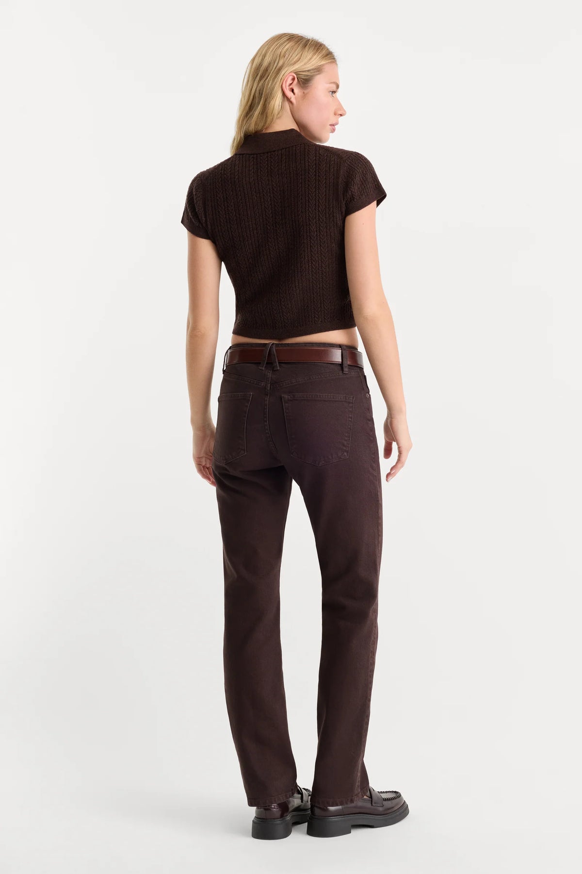 GOOD AMERICAN vintage straight jeans - ESPRESSO