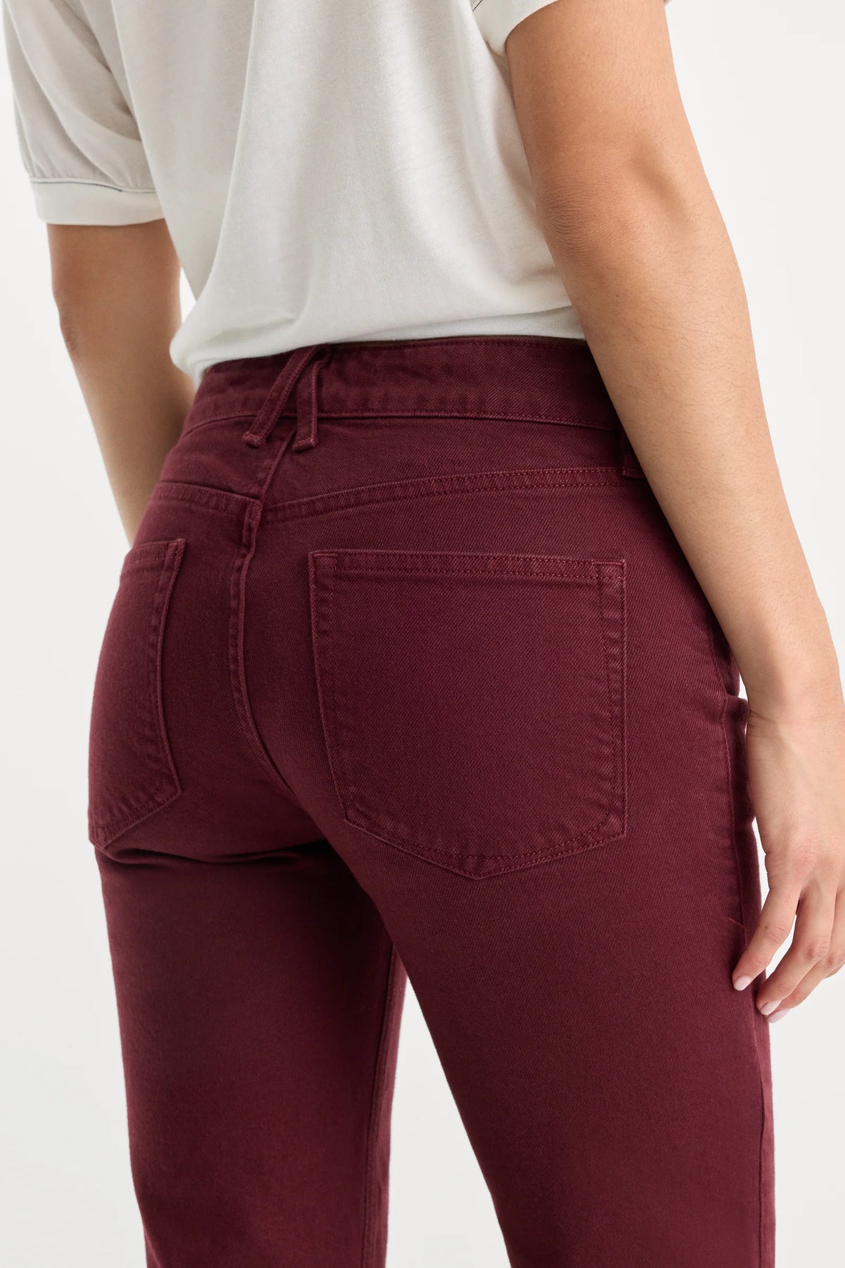 Good American Vintage Low Rise Bootcut Jeans - Berry Noir