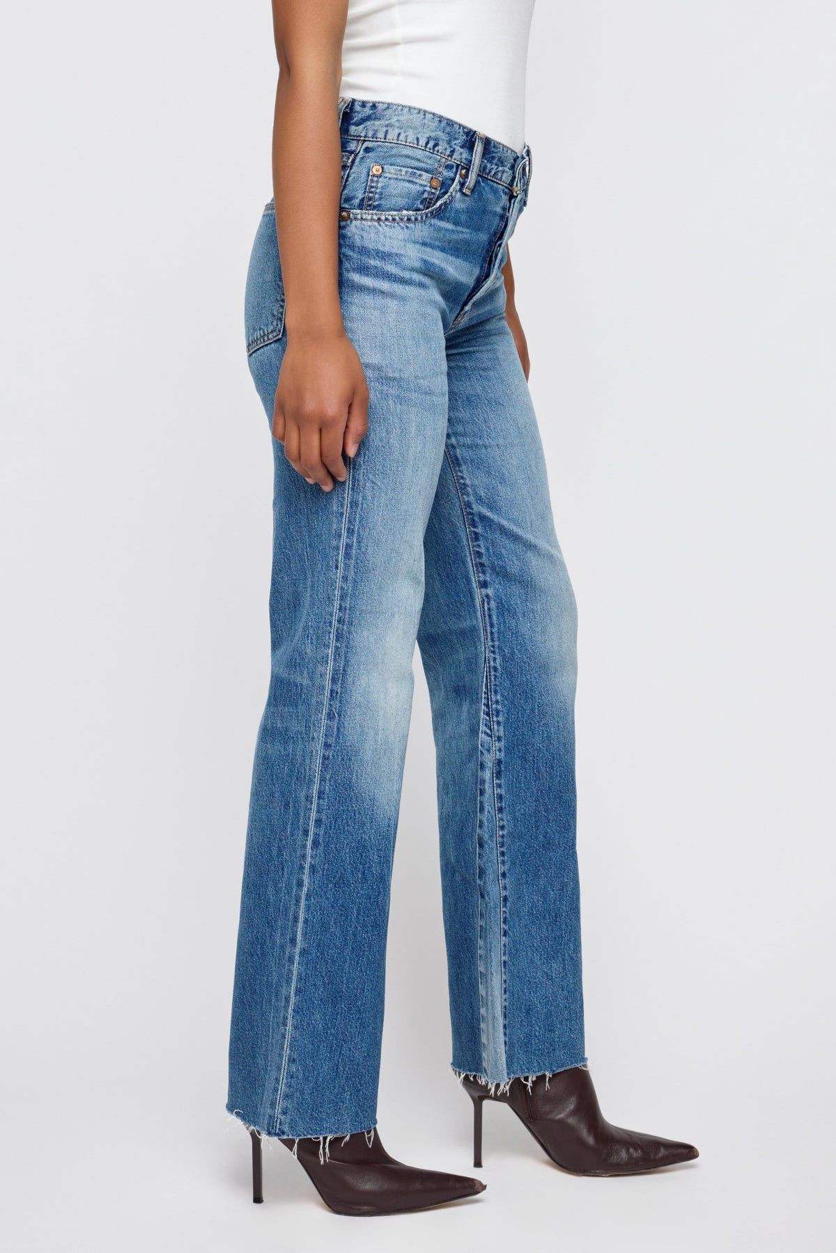 MOUSSY VINTAGE REMAKE FLARE - Asheville 110 Blue