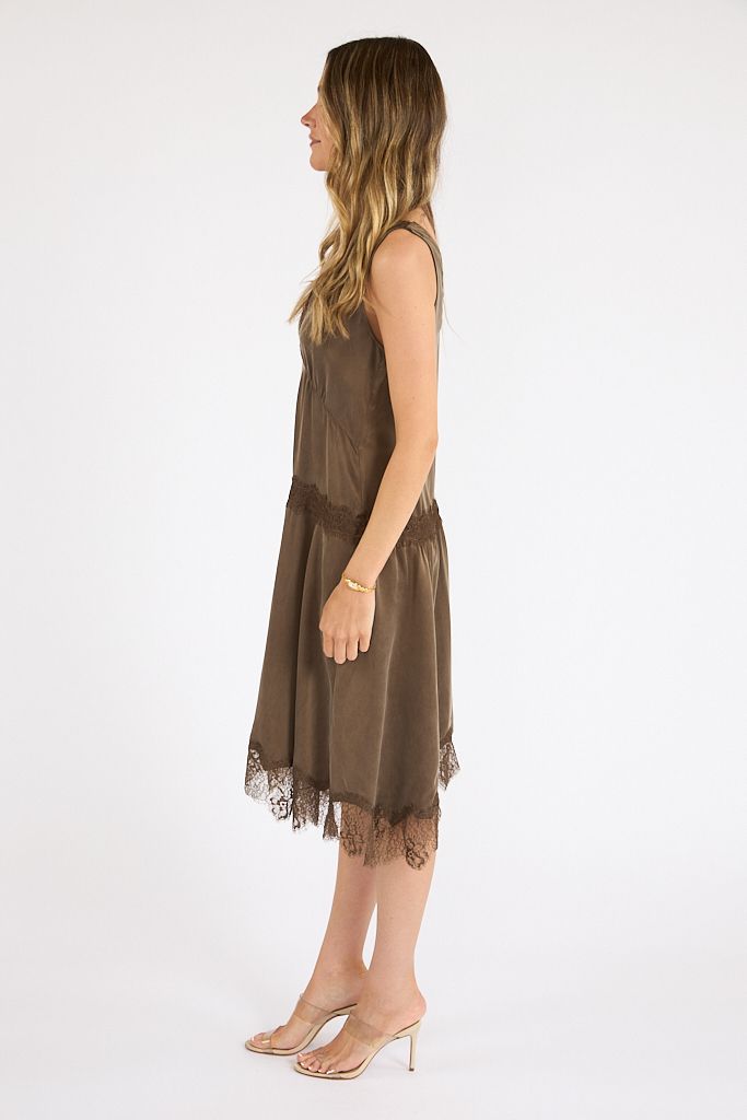 Xirena Bronwyn Dress Olive Brown