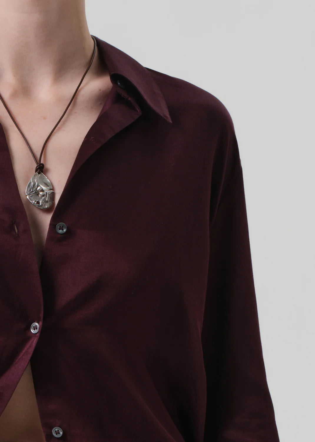 Citizens Of Humanity Camilia Shirt In Burgundy