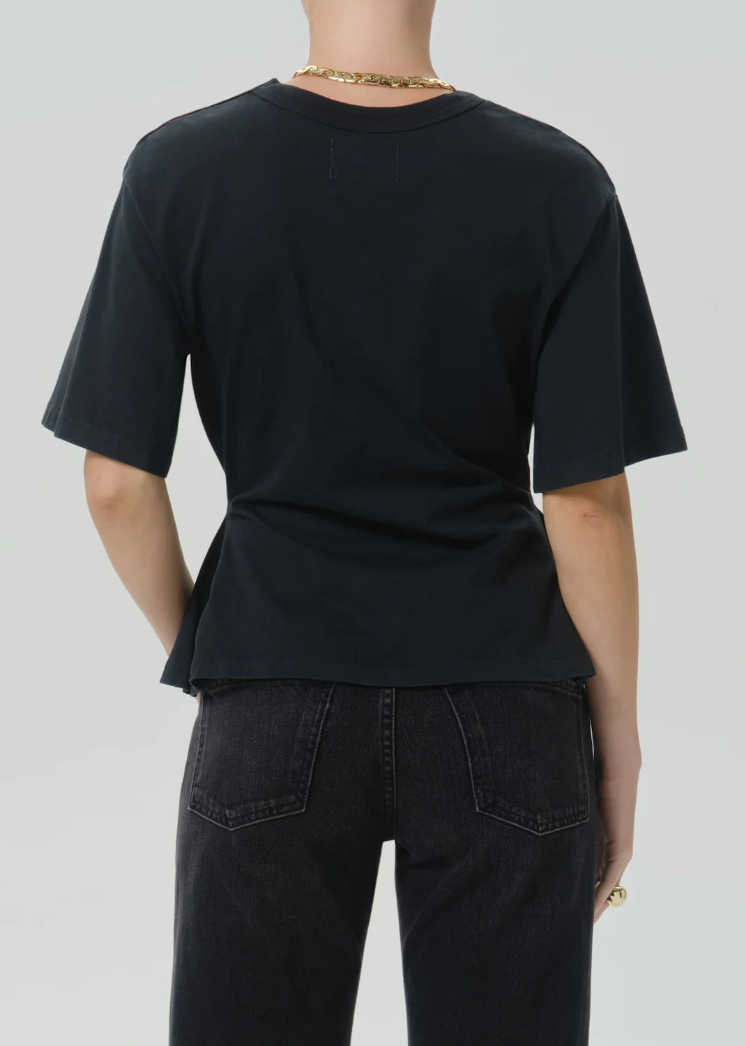 Citizens Of Humanity Rework Men's Tee In Washed Black