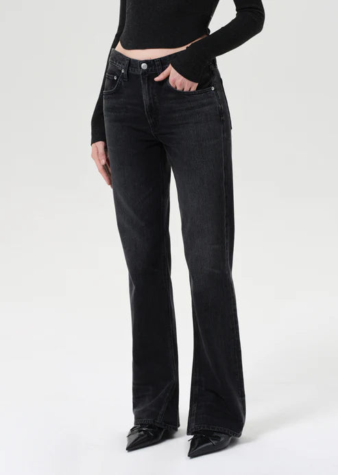 AGOLDE MID RISE KICK BOOT - OBSCURE