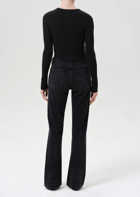 AGOLDE MID RISE KICK BOOT - OBSCURE