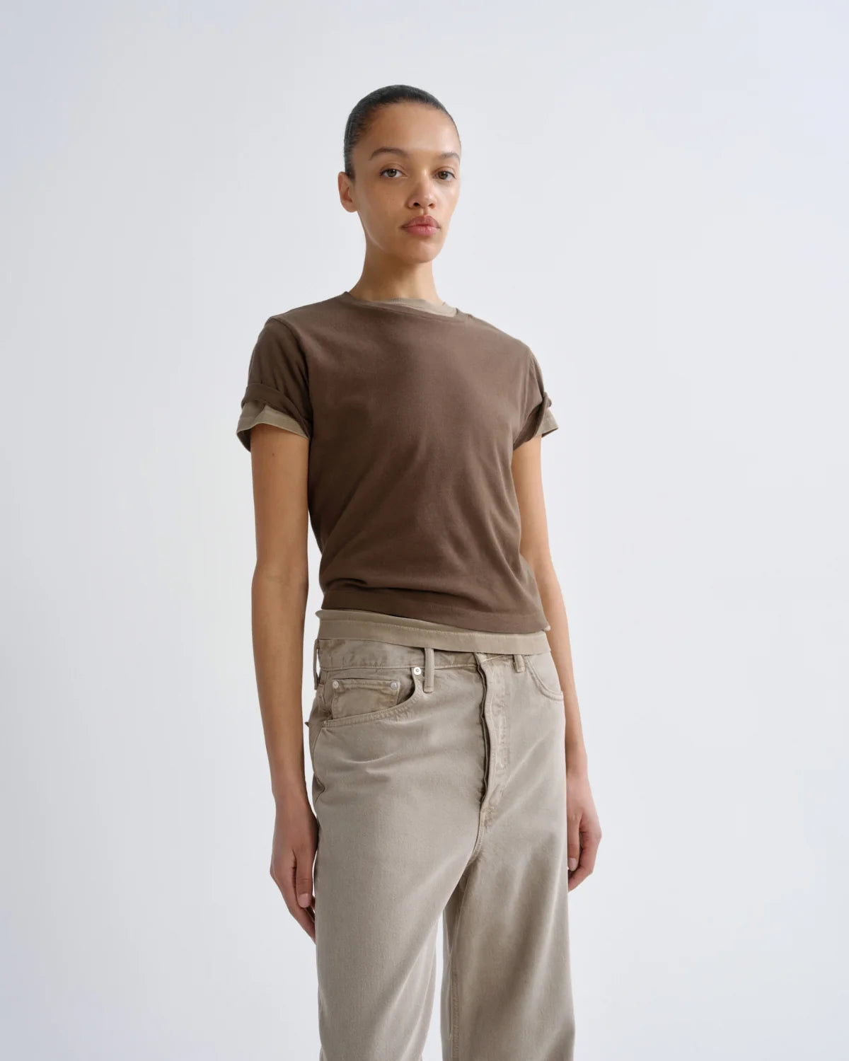 Agolde ADINE SHRUNKEN TEE Uniform