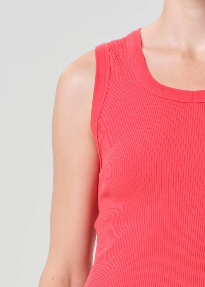 Agolde Shrunken Poppy Tank In Carnival