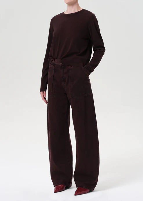 AGOLDE SYDNEY LONG SLEEVE TEE - CIPHER