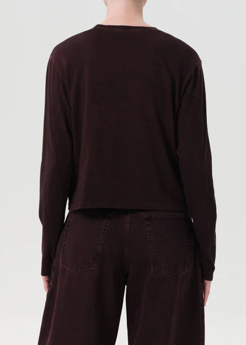 AGOLDE SYDNEY LONG SLEEVE TEE - CIPHER