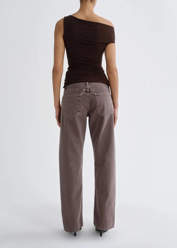 AGOLDE Carlin Top In Chocolate
