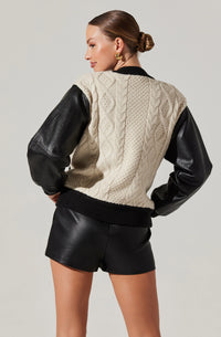 ASTR The Label Fionn Contrast Bomber Jacket