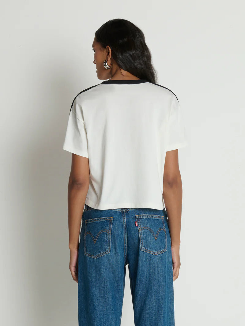 Nation LA Ada Button Tee Porcelain Color Block