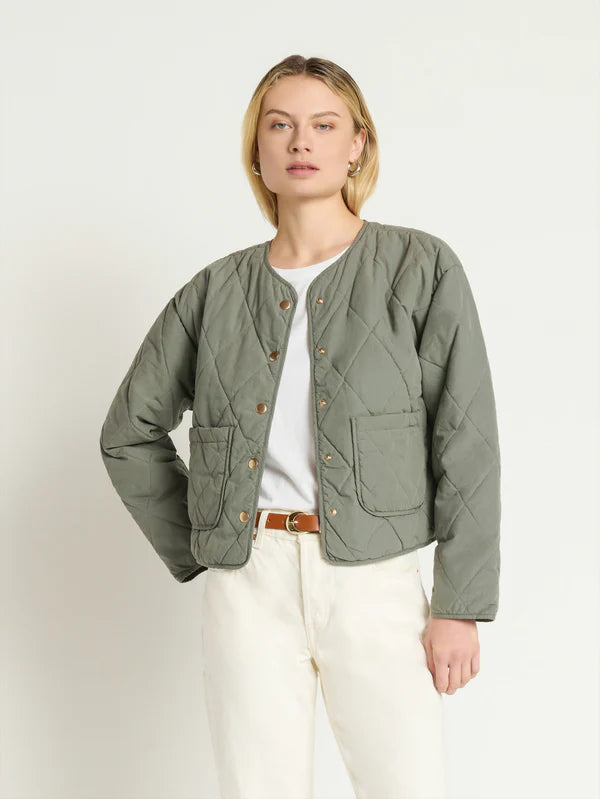 Nation Aspen Quilted Jacket - Cator Grey Jacket