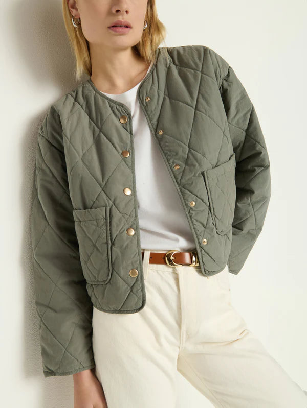 Nation Aspen Quilted Jacket - Cator Grey Jacket