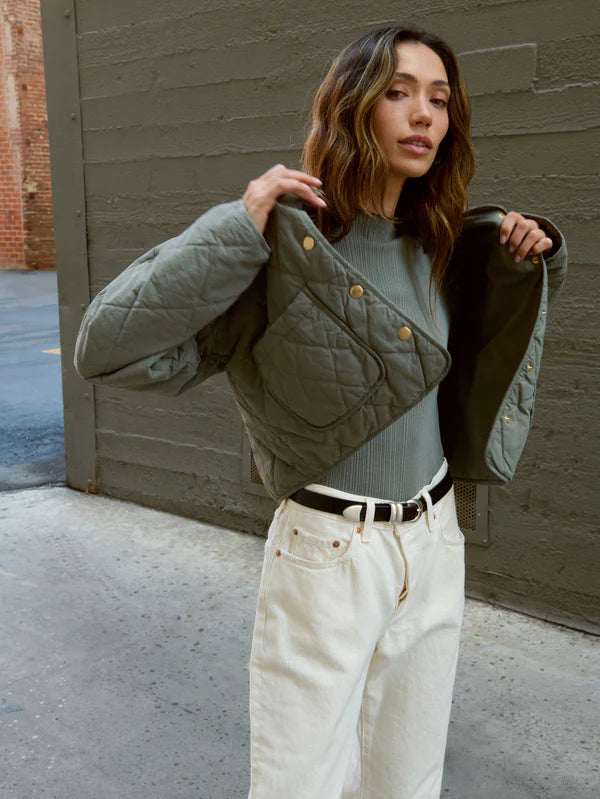 Nation Aspen Quilted Jacket - Cator Grey Jacket