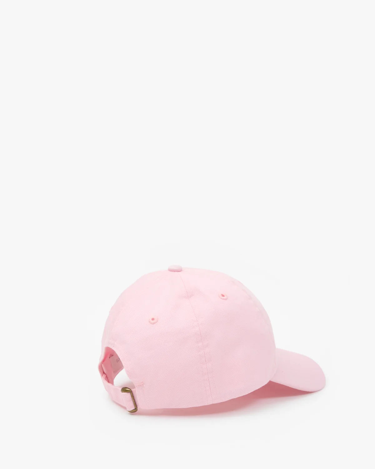 Clare V. Baseball Hat Light Pink w/ Chocolate Embroidered Ciao
