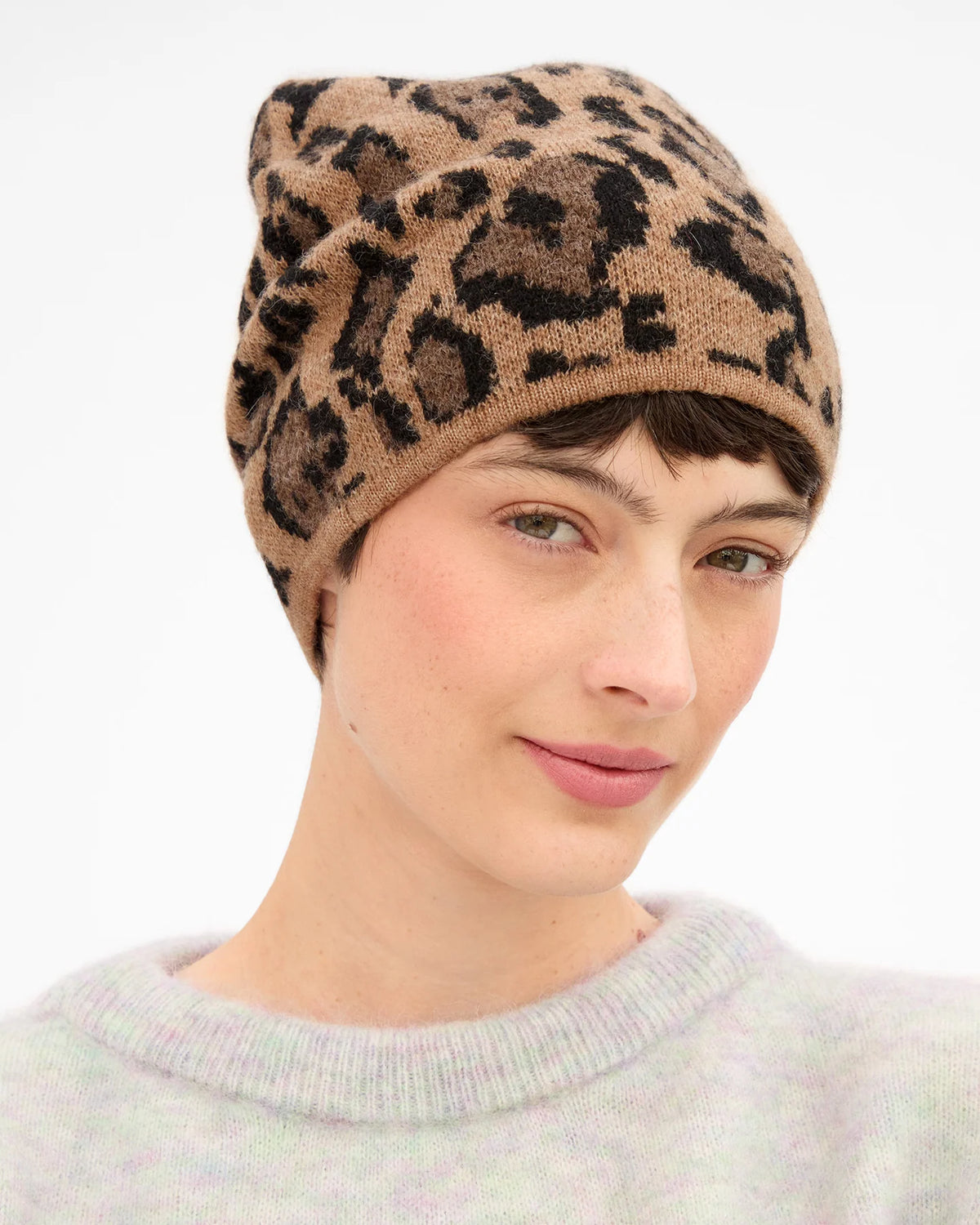 Clare V. BEANIE Camel Jaguar