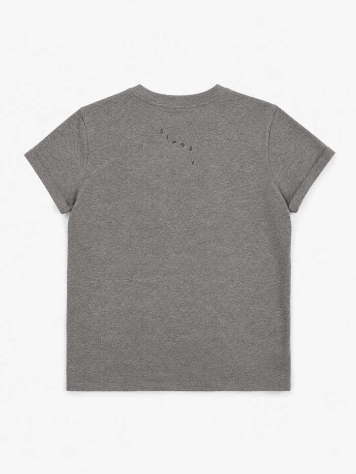Clare V. Classic Tee Block Ciao Grey Melange