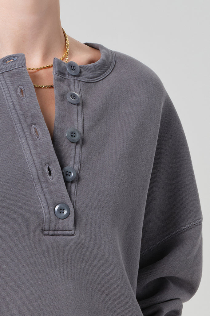 Citizens of Humanity Citizens of Humanity Rhomboid Henley Dark Grey