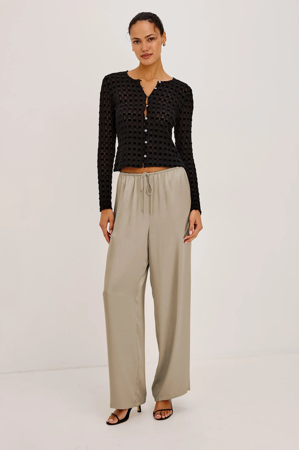 Rails Cyrah Top Black Checkerboard