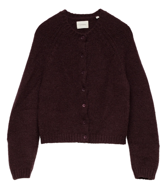 DÔEN DARCY CARDIGAN IN RED UMBER