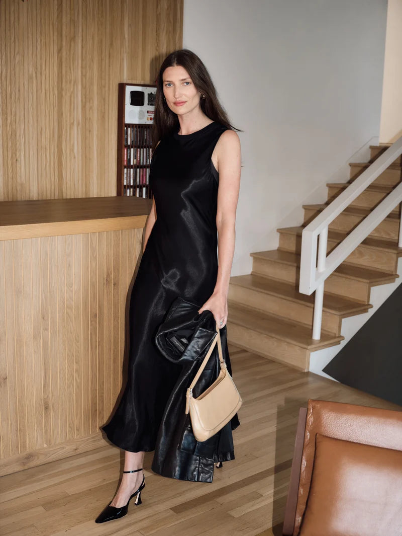 Nation LA Dulce Midi Dress Black