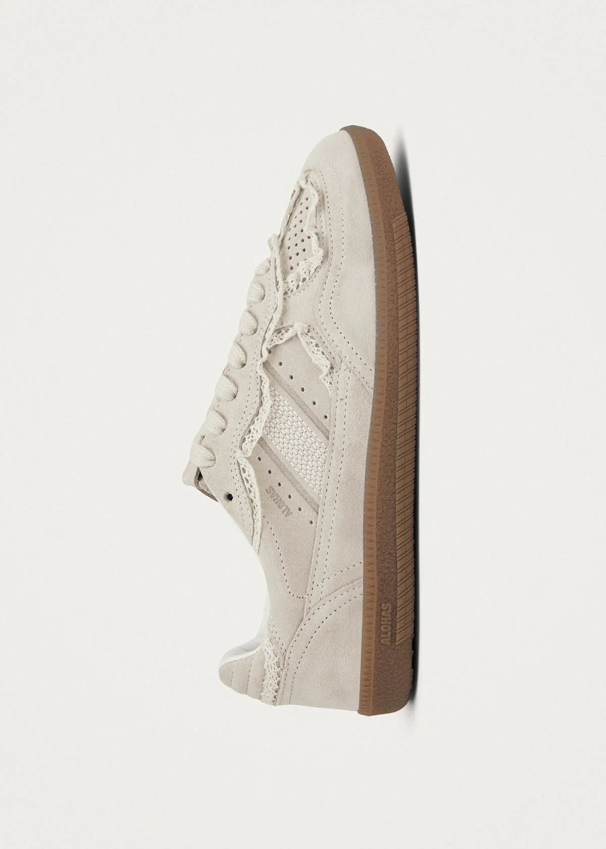 Alohas TB.490 CROCHET CREAM LEATHER SNEAKERS