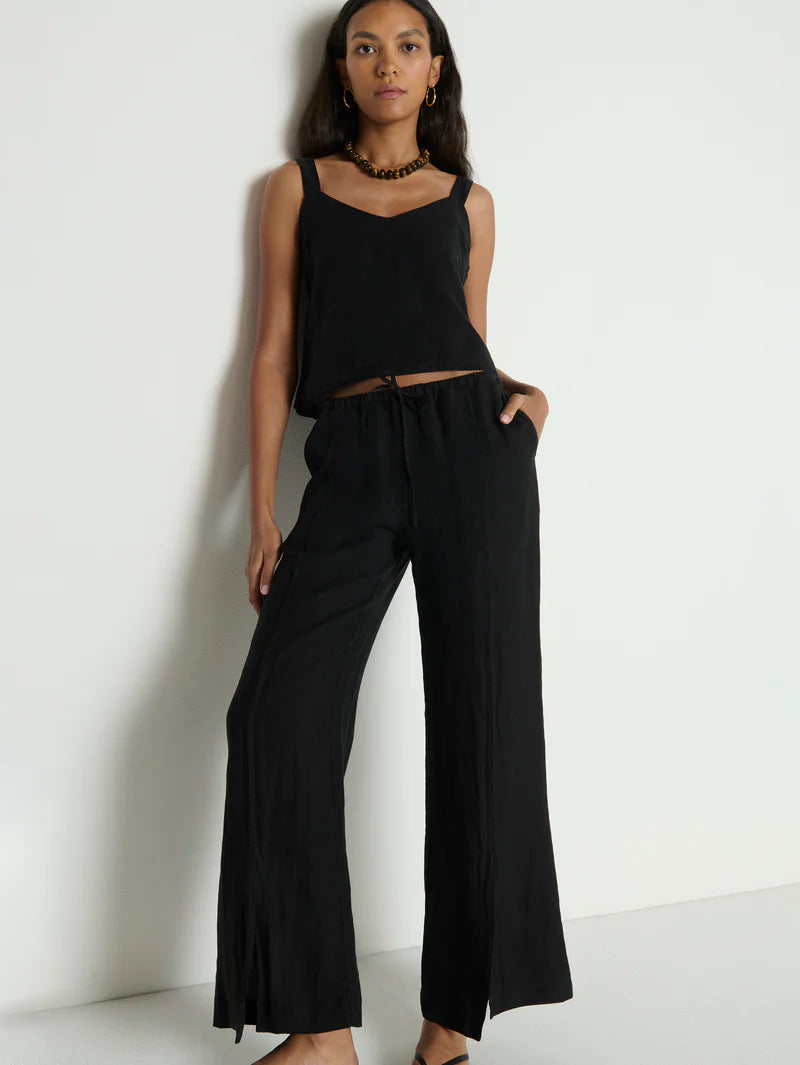 Nation LA Elwood Pant in Jet Black