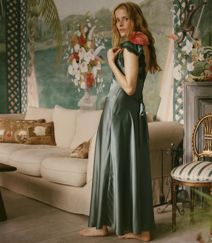 Doen Fiona Dress in Dulac Green