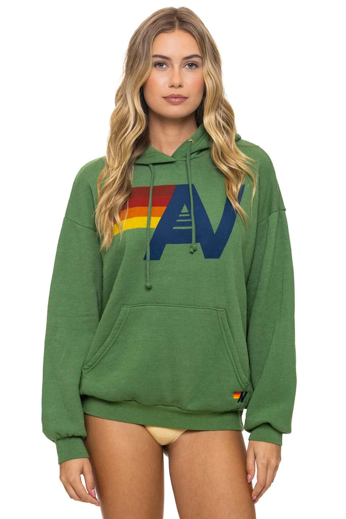Aviator Nation LOGO PULLOVER RELAXED HOODIE - PALM