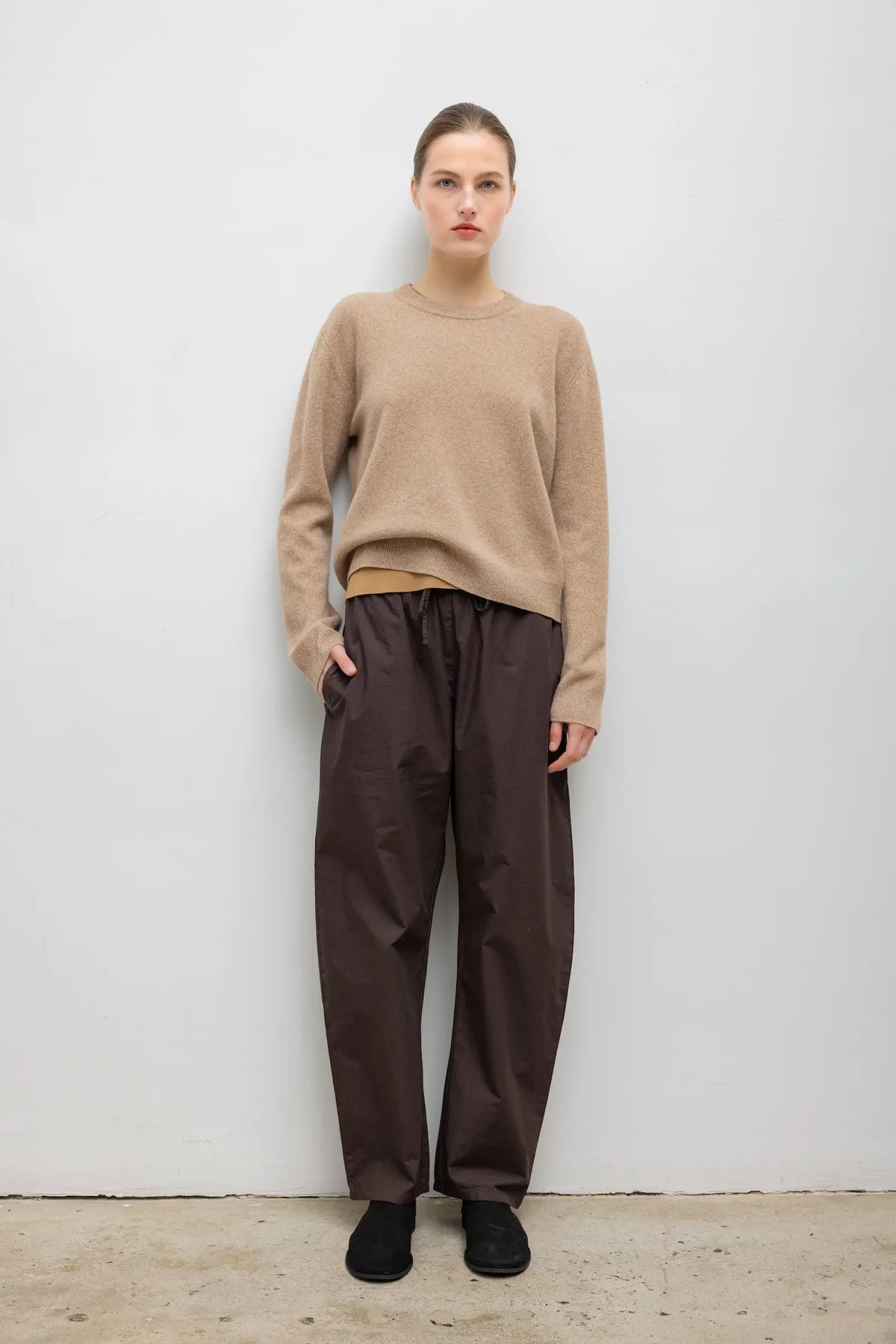 Leset Kyoto Drawstring Pant Chocolate