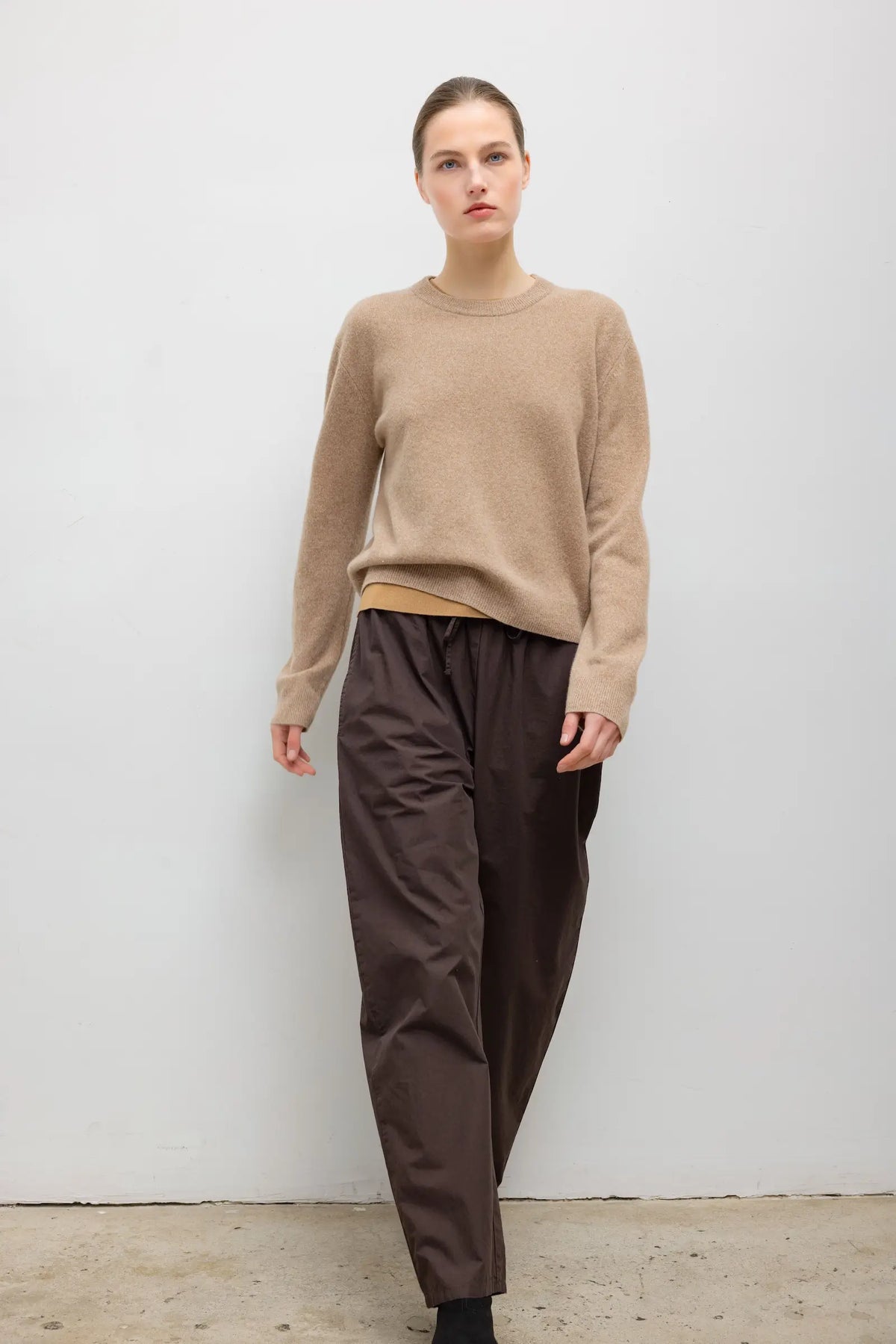 Leset Kyoto Drawstring Pant Chocolate