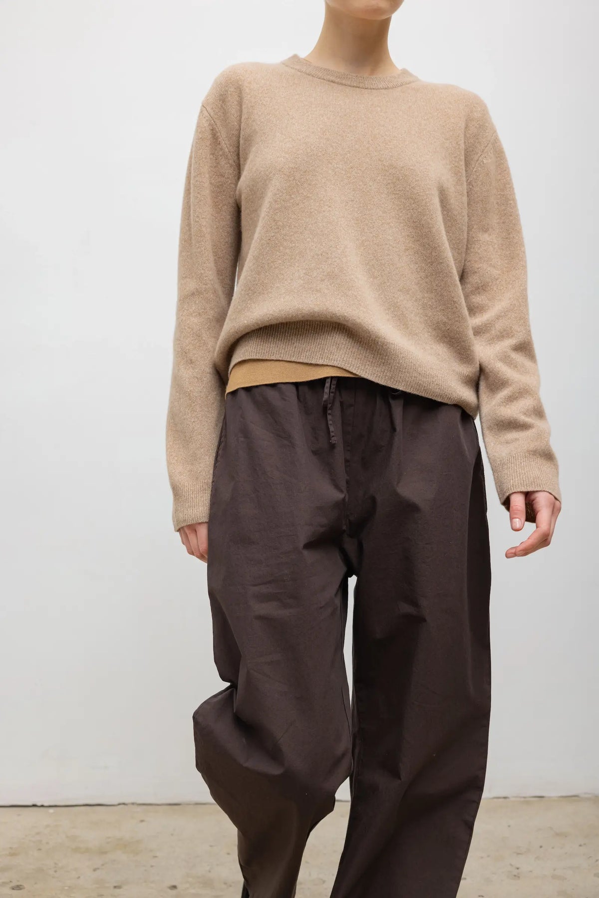 Leset Kyoto Drawstring Pant Chocolate