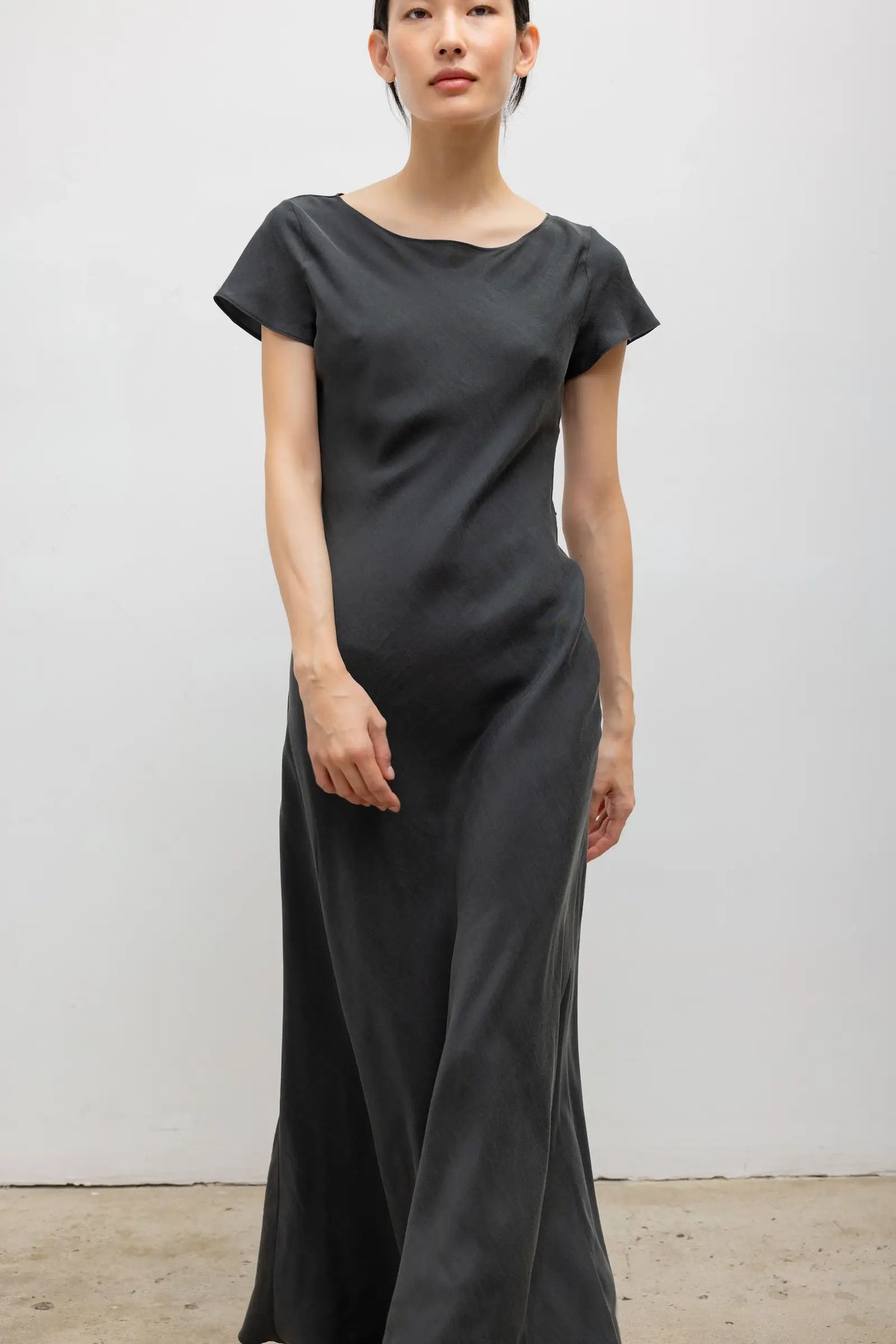 Leset Kim Bias Dress Slate