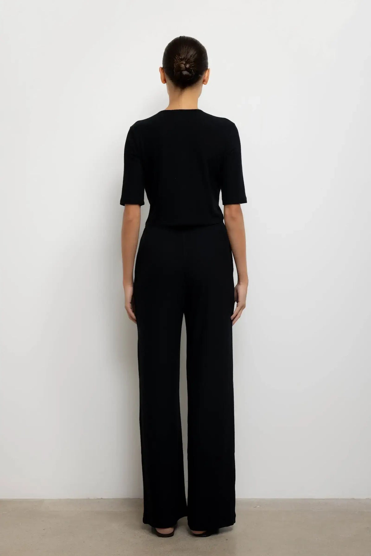 Leset Lauren Mid Sleeve Cardigan Black