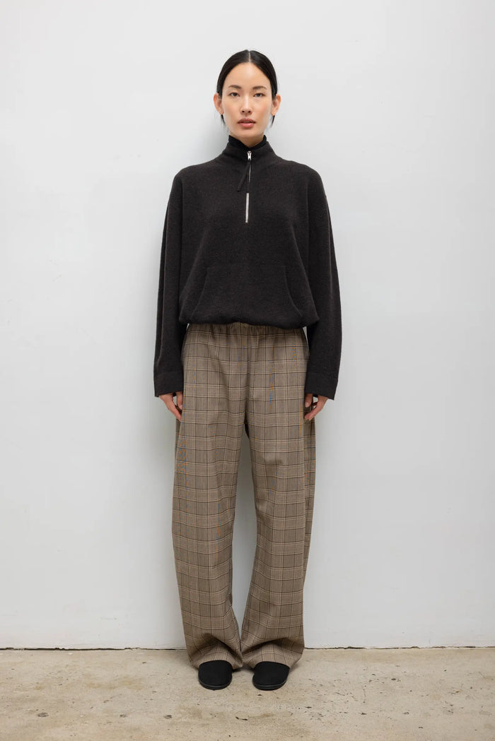 Leset Mia Pocket Pant Camel Plaid