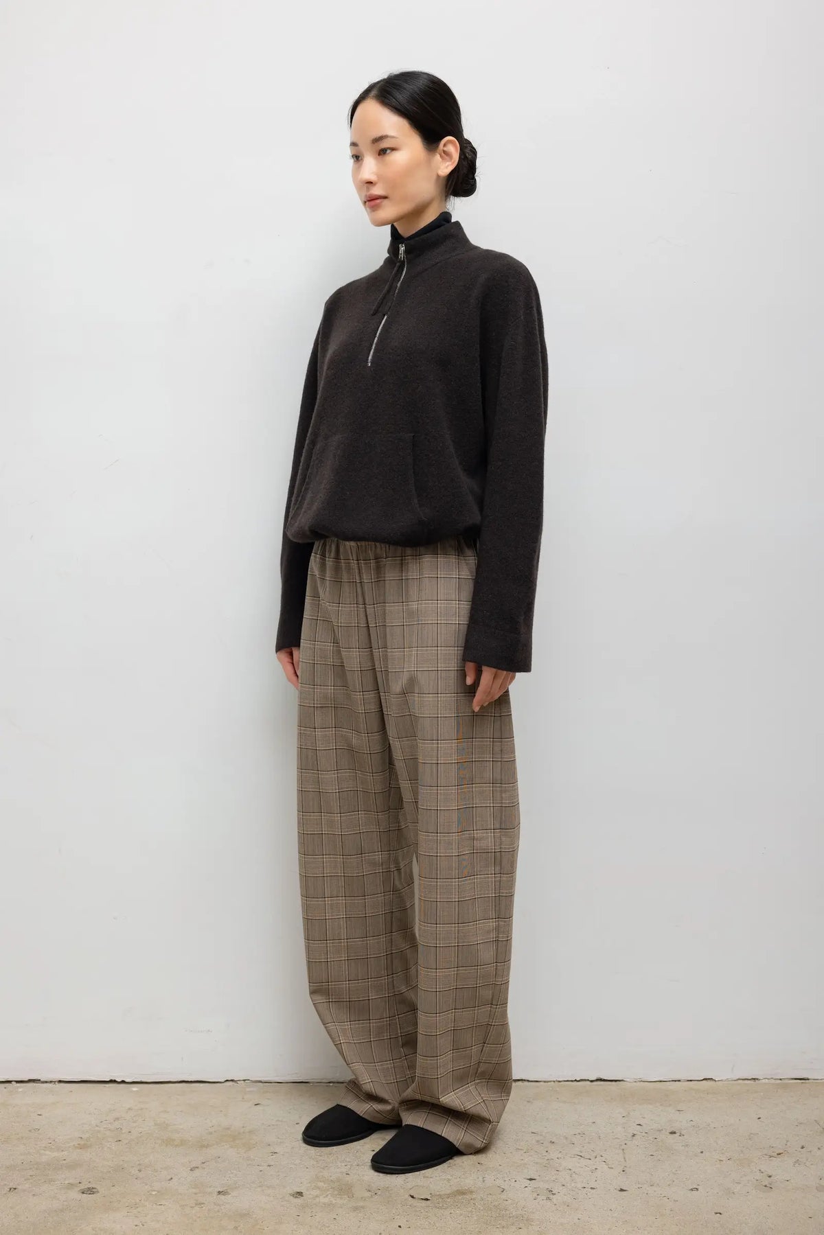Leset Mia Pocket Pant Camel Plaid