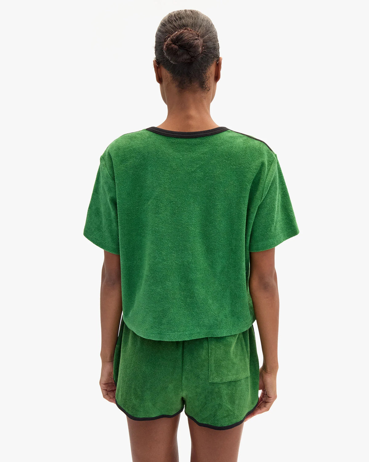 Clare V. Le Plage Tee in Basil