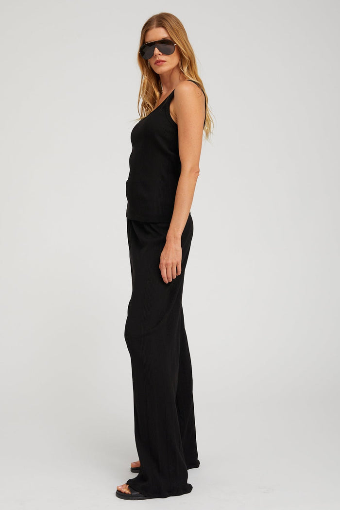 SPRWMN Supima Cotton Easy Pants Black