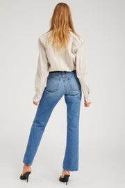 SPRWMN Mara Button Down - Tan Stripe